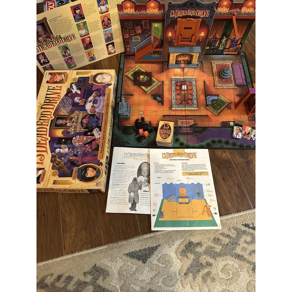 1993 13 Dead End Drive Game by Milton Bradley Complete Very Good Cond